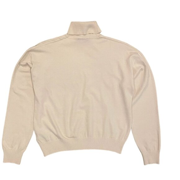 Bebe Light Cream Turtleneck Sweater Large - Picture 6 of 12